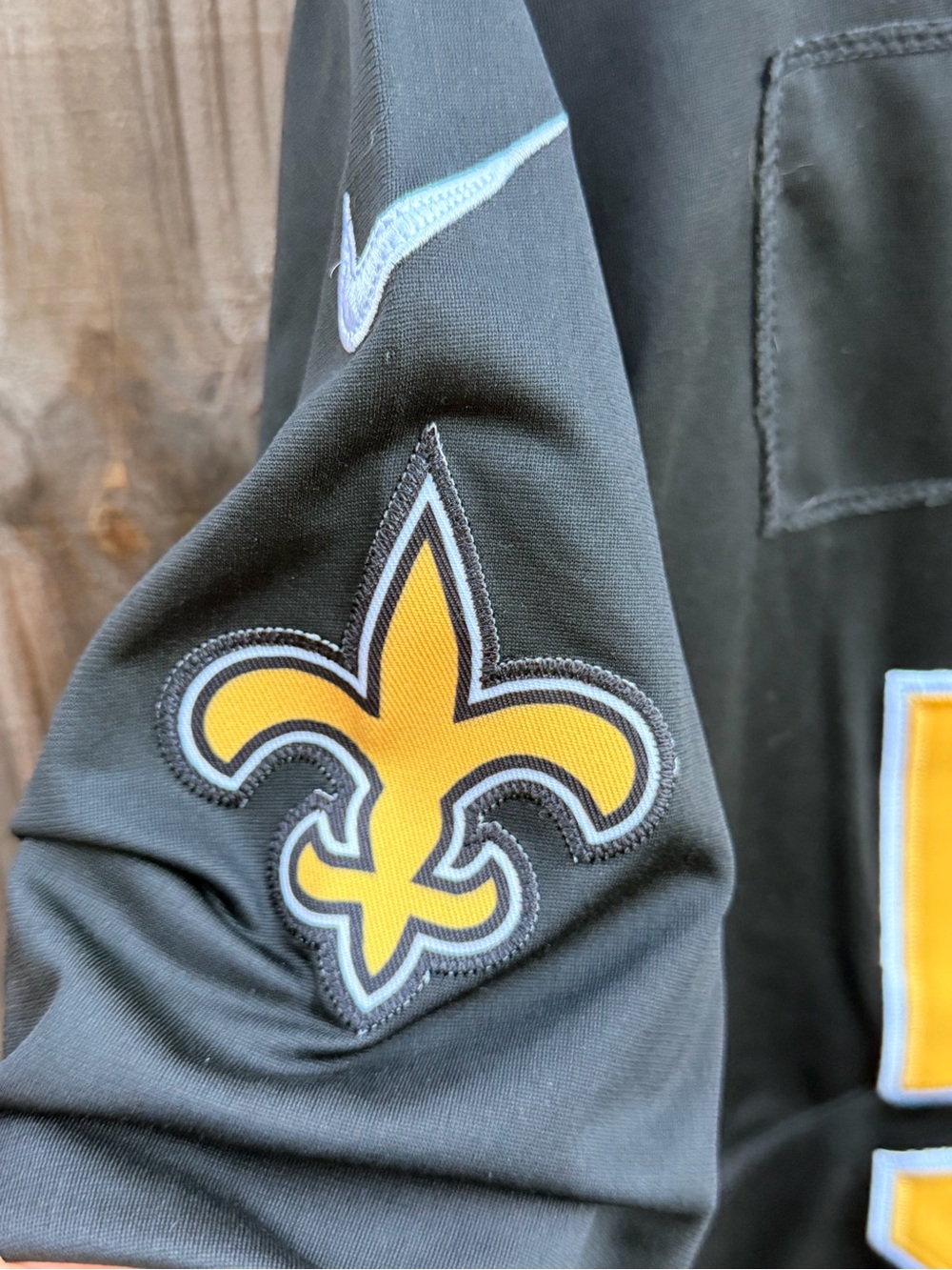 NFL Saints Black and Gold #56 Davis Men's Football Jersey Size Small - Picture 7 of 8